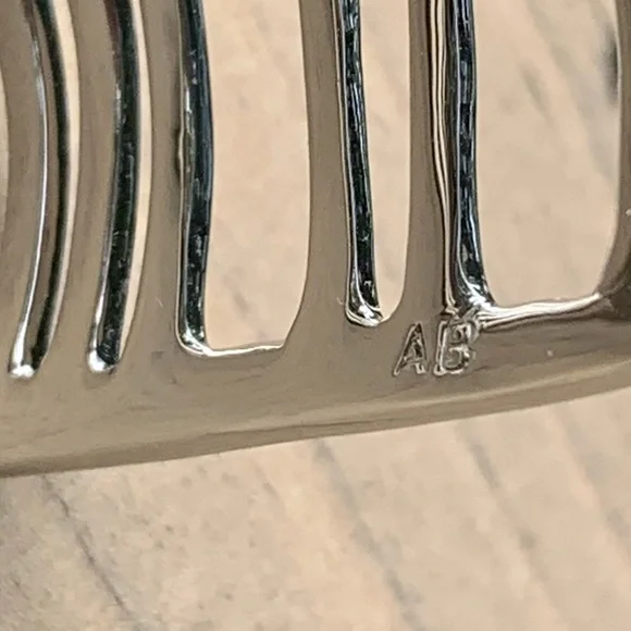 New Alexis Bittar Crystal Encrusted Origami Cuff Bracelet - Picture 6 of 8